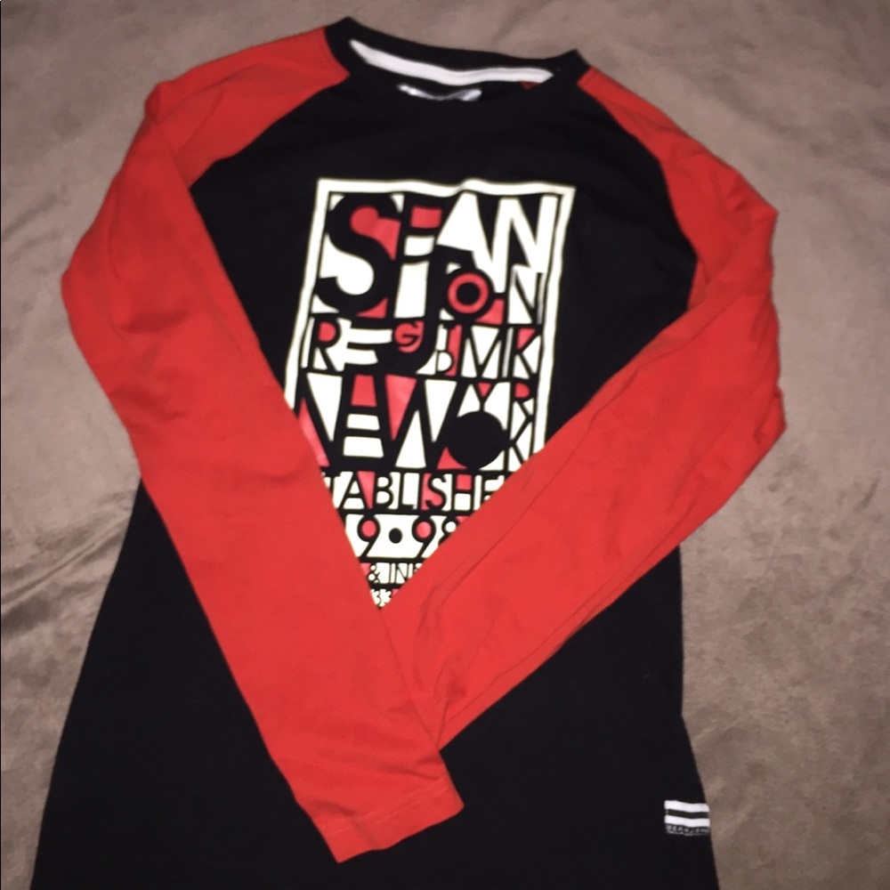 Red and black stylish shirt